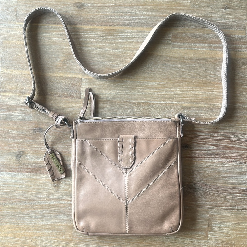 Lucky Taupe Cross-Body